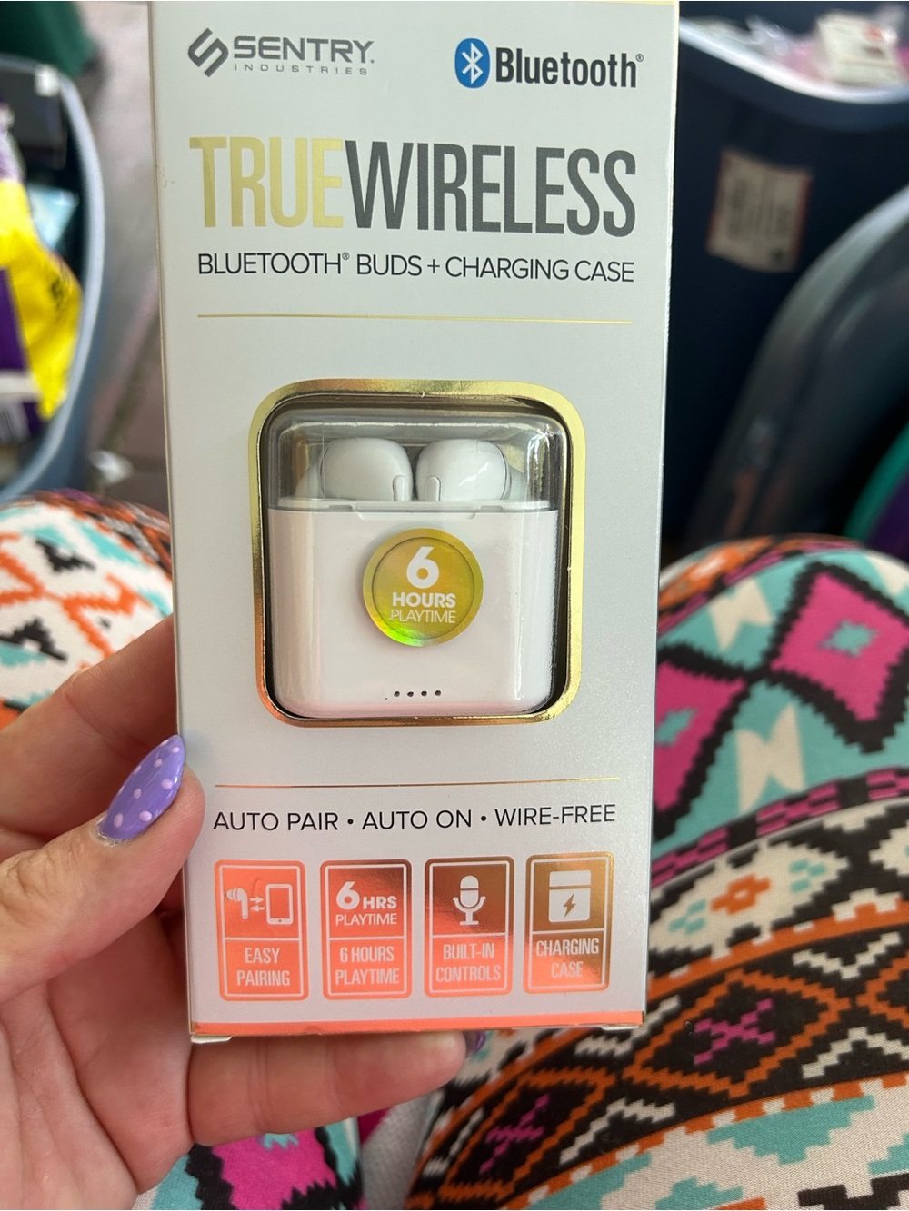 Entry True Wireless Bluetooth Earbuds with White Charging Case